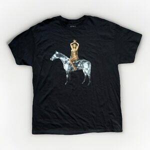 BEYONCÉ Renaissance XL Limited Edition Black Graphic Tour T-Shirt Horse Pose